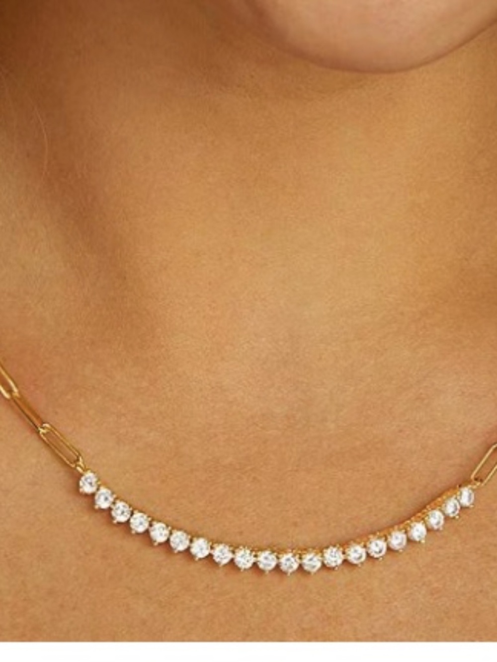 Melinda Maria Not Your Basic Samantha Tennis Necklace - NWT